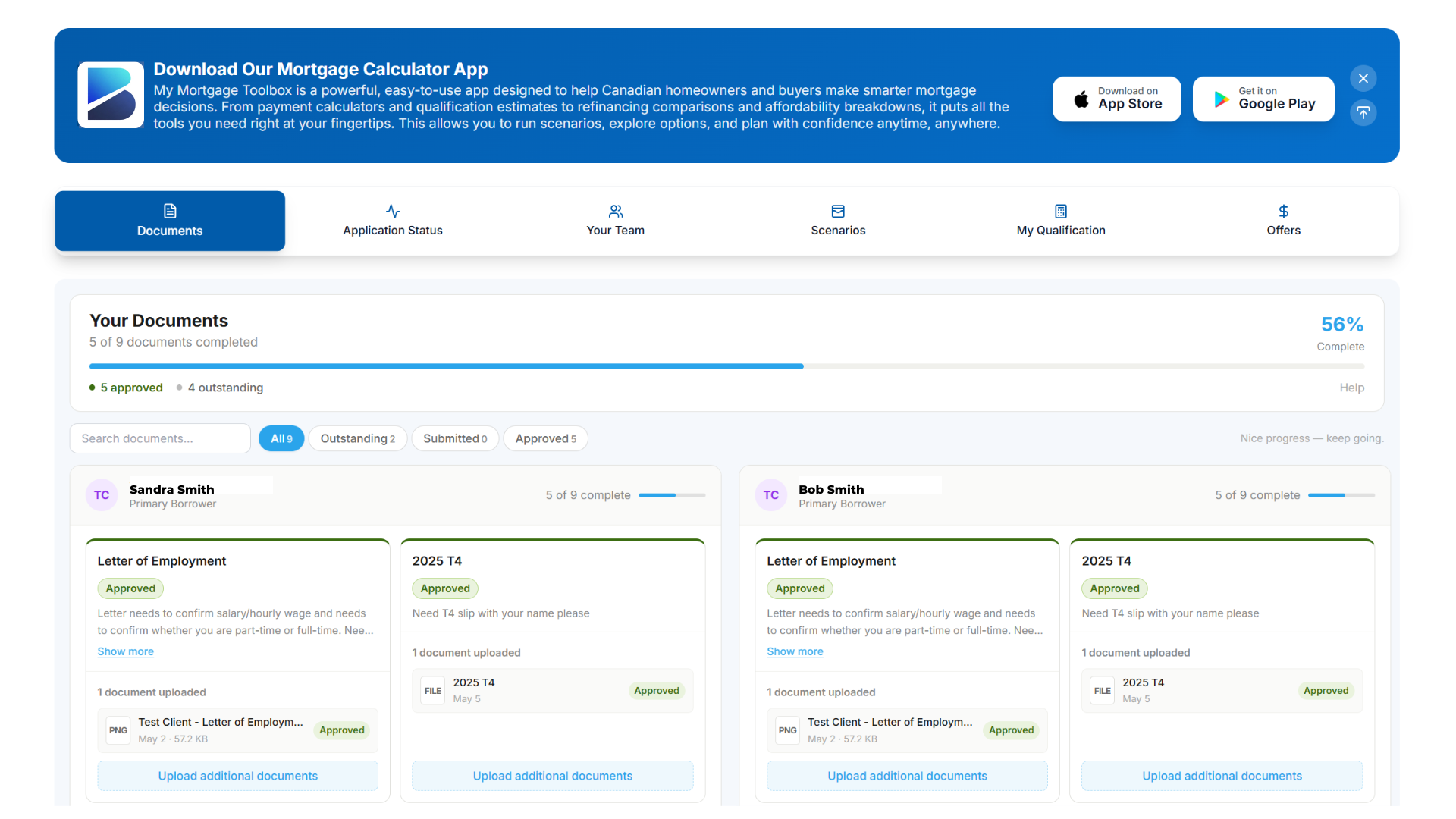 Broki client portal document collection dashboard