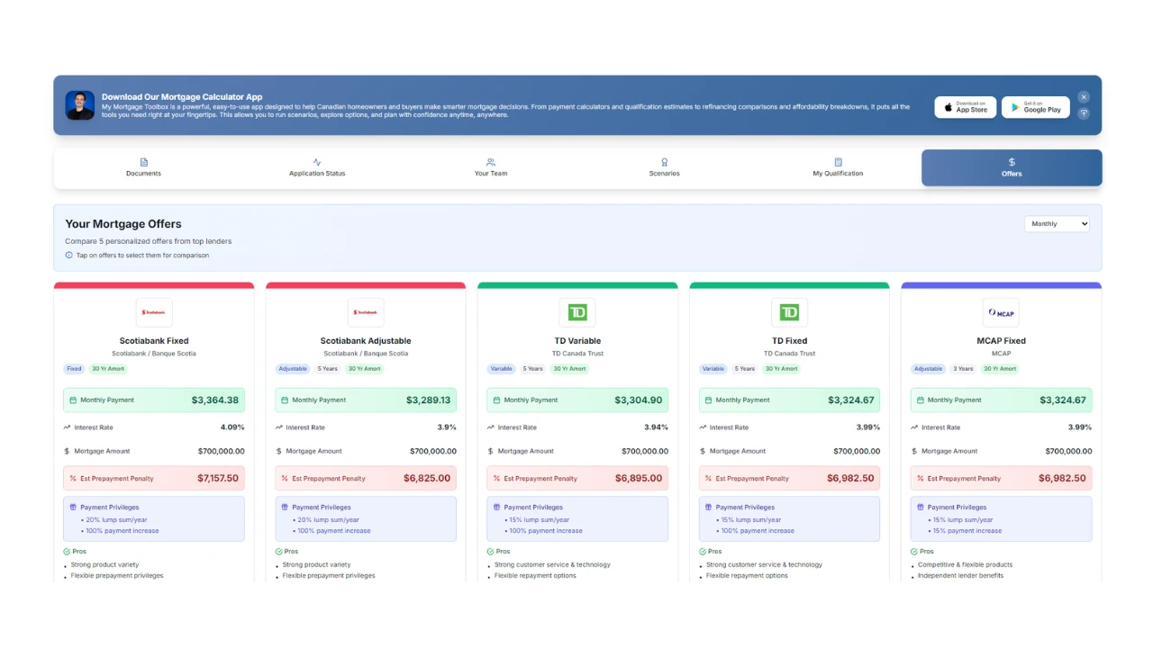 Broki client portal lender offers comparison